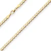 3,9mm Panzerkette weit Goldkette Collier Halskette aus 333 Gold Gelbgold 55cm