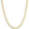 5,5mm Panzerkette weit Goldkette Collier Halskette aus 333 Gold Gelbgold 45cm