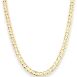 5,5mm Panzerkette weit Goldkette Collier Halskette aus 333 Gold Gelbgold 45cm