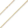 3,3mm Panzerkette weit Goldkette Collier Halskette aus 333 Gold Gelbgold 60cm