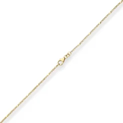 1,5mm Panzerstegkette Goldkette Collier Halskette aus 333 Gold Gelbgold 45cm