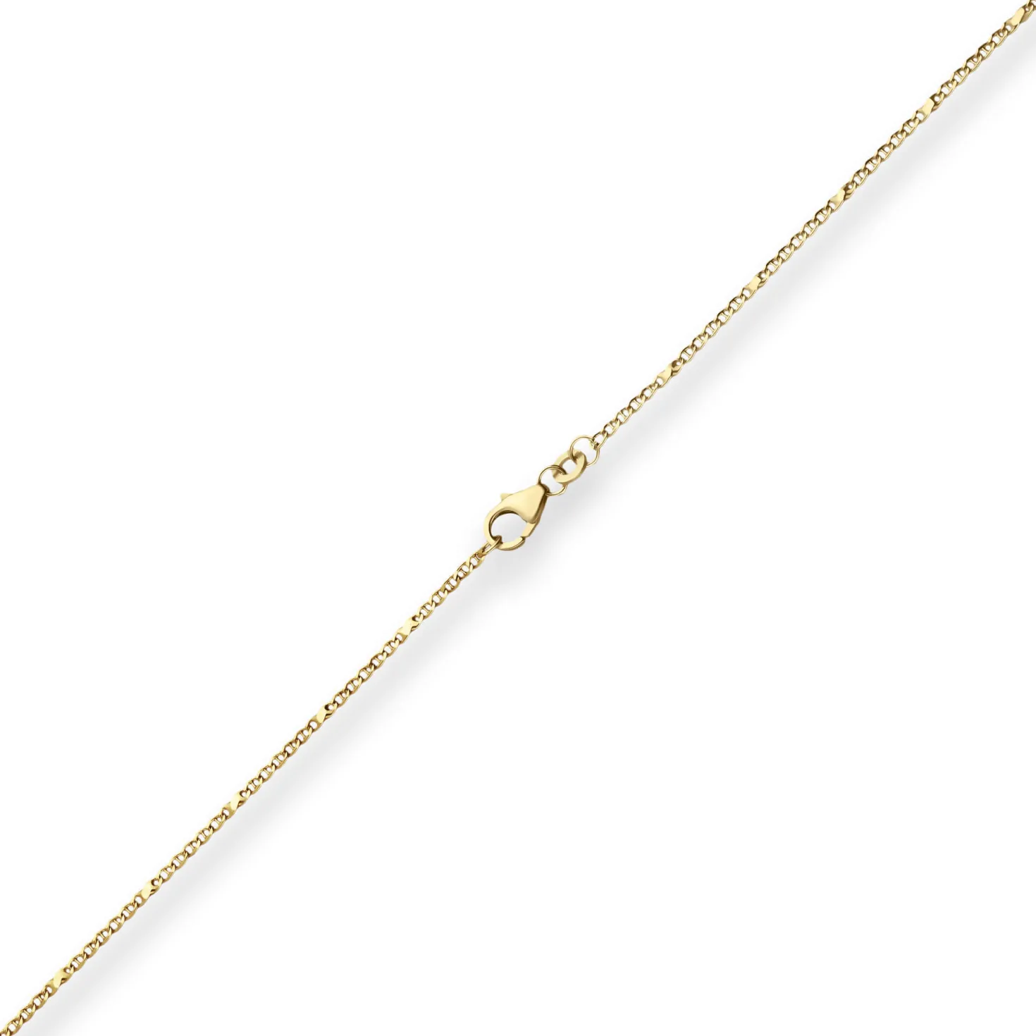 1,5mm Panzerstegkette Goldkette Collier Halskette aus 333 Gold Gelbgold 45cm