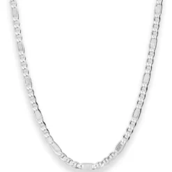 4,3mm Panzerstegkette Silberkette Collier Halskette aus 925 Silber 45cm