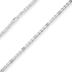 4,3mm Panzerstegkette Silberkette Collier Halskette aus 925 Silber 45cm