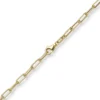 3,5mm Paper Clip Anker weit Armband Armkette aus 585 Gold Gelbgold 21cm