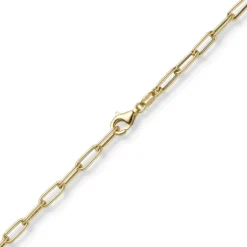3,5mm Paper Clip Anker weit Kette Collier Halskette aus 585 Gold Gelbgold 70cm