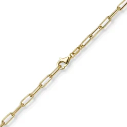 3,5mm Paper Clip Anker weit Kette Collier Halskette aus 585 Gold Gelbgold 60cm