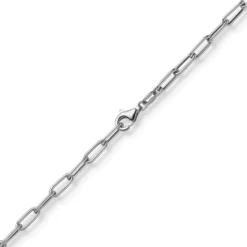 3,5mm Paper Clip Anker weit Kette Collier Halskette aus 585 Gold Weißgold 60cm
