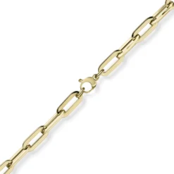 8mm Paper Clip Armband Armschmuck Armkette 585 Gold Gelbgold 21cm