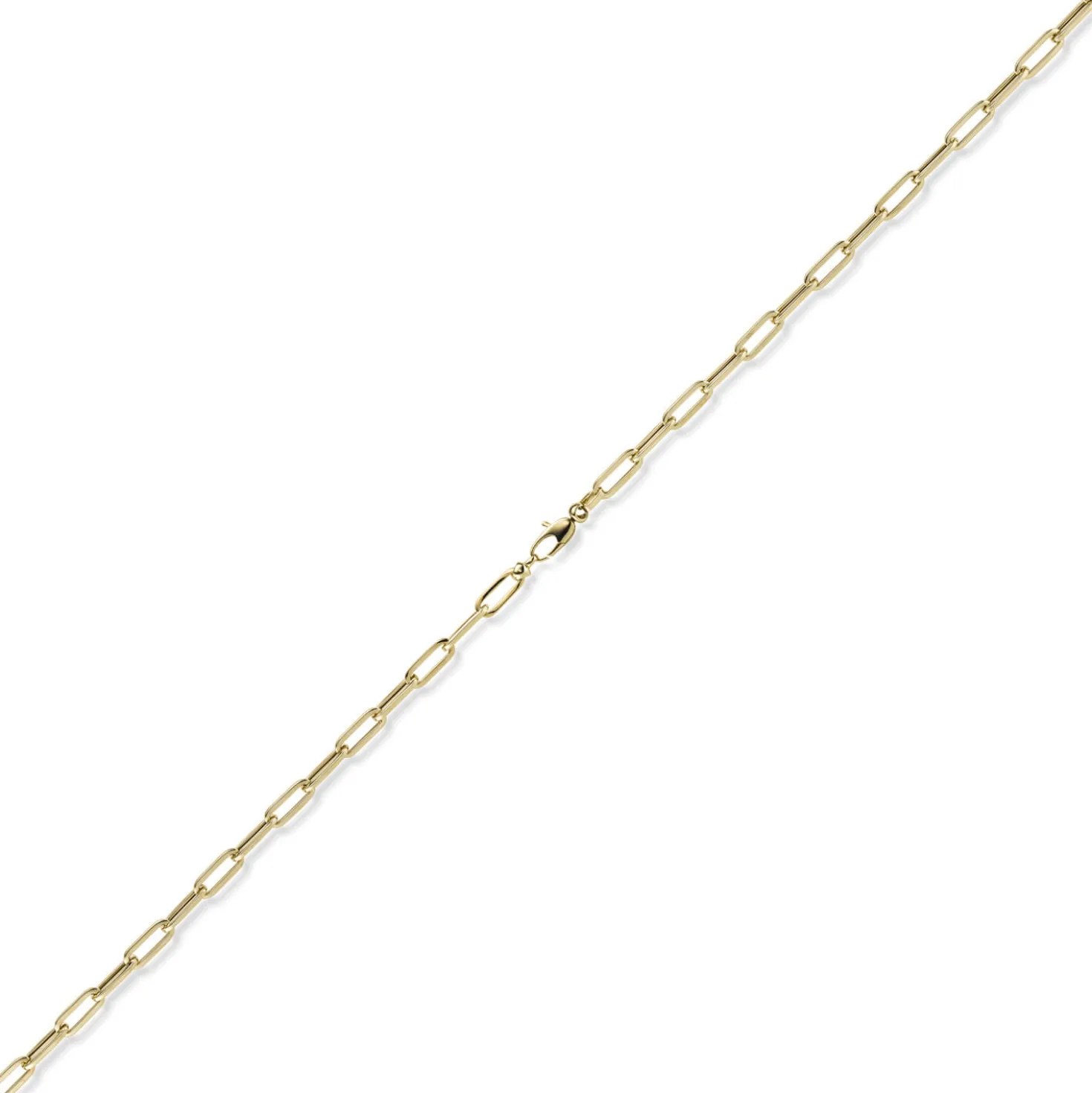 4,5mm Paper Clip Armband aus 585 Gold Gelbgold 21cm Armkette Armschmuck