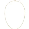 1,5mm Paper-Clip Kette Halskette Collier aus 750 Gold Gelbgold 42-45cm