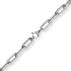 8mm Paper Clip Kette Halskette Collier aus 585 Gold Weißgold 50cm