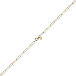 2,5mm Paper Clip Weit-Ankerarmband Armkette 585 Gold Gelbgold strukturiert 21cm