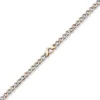 7,5mm Phantasie Armband Armkette aus 585 Gold Weißgold Rotgold bicolor 21cm