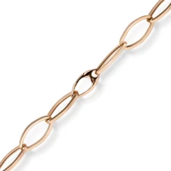 12mm Phantasie Armband Armkette aus 585 Gold Rotgold glänzend 20cm