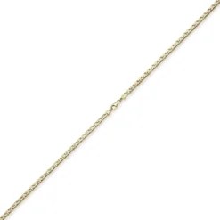 4mm Phantasiearmband Armkette Armschmuck, 585 Gold Gelbgold, glänzend, 21cm