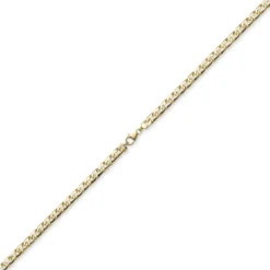 6,5mm Phantasiearmband Armkette Armschmuck, 585 Gold Gelbgold, glänzend, 21cm