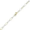 5mm Phantasie Armband mit ovalen Kettengleidern aus 585 Gold gelb/weiß 21cm