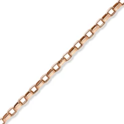 13mm Phantasie-Armband ovale Ketteglieder abgeflacht 585 Gold Rotgold 22cm