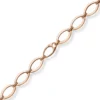 12,5mm Phantasie-Armband ovale Kettenglieder Armkette 585 Gold Rotgold 19cm