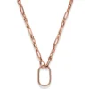 8mm Phantasie Halskette Collier mit Dekoelement 28x49mm 585 Gold Rotgold 55cm