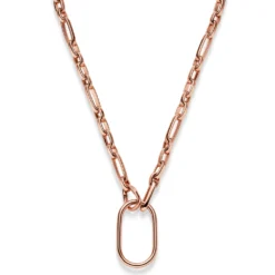 8mm Phantasie Halskette Collier mit Dekoelement 28x49mm 585 Gold Rotgold 55cm