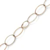 24mm Phantasie Kette Collier aus 585 Gold Rotgold matt glänzend 50cm
