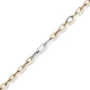 6mm Phantasie Kette Collier aus 585 Gold Weißgold Rotgold oval flach 50cm