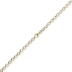 6,5mm Phantasie-Kette Collier 585 Gold Gelbgold Weißgold bicolor 45cm glänzend