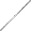 8mm Phantasiekette Collier Halskette Halsschmuck 585 Gold Weißgold glänzend 45cm