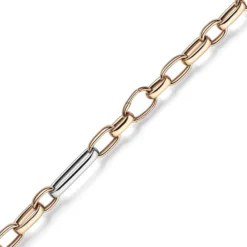 13mm Phantasie Kette Collier Halsschmuck aus 585 Gold Weißgold Rotgold 60cm