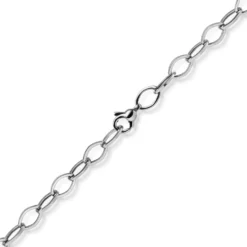7mm Phantasie-Kette Halskette Collier aus 585 Gold Weißgold glänzend 45cm