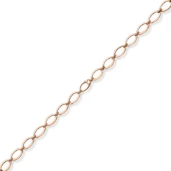 12,5mm Phantasie-Kette Halskette ovale Kettenglieder 585 Gold Rotgold 45cm