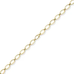 12,5mm Phantasie-Kette Halskette ovale Kettenglieder 585 Gold Gelbgold 50cm
