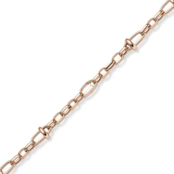 19,5mm Phantasie-Kette Halskette Collier aus 585 Gold Rotgold 55cm