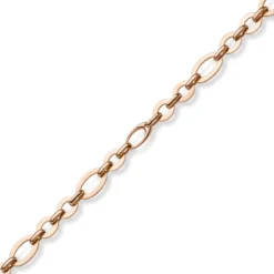 18,5mm Phantasie-Kette Halskette ovale Kettenglieder 585 Gold Rotgold 50cm