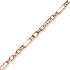 11mm Phantasie Kette Halskette Collier aus 585 Gold Rotgold 50cm