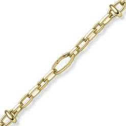 16mm Phantasie-Kette Halskette Collier aus 585 Gold Gelbgold 55cm