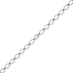 12,5mm Phantasie-Kette Halskette ovale Kettenglieder 585 Gold Weißgold 50cm
