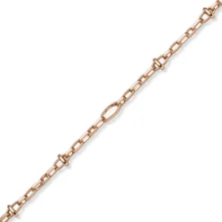 16mm Phantasie-Kette Halskette Collier aus 585 Gold Rotgold 55cm