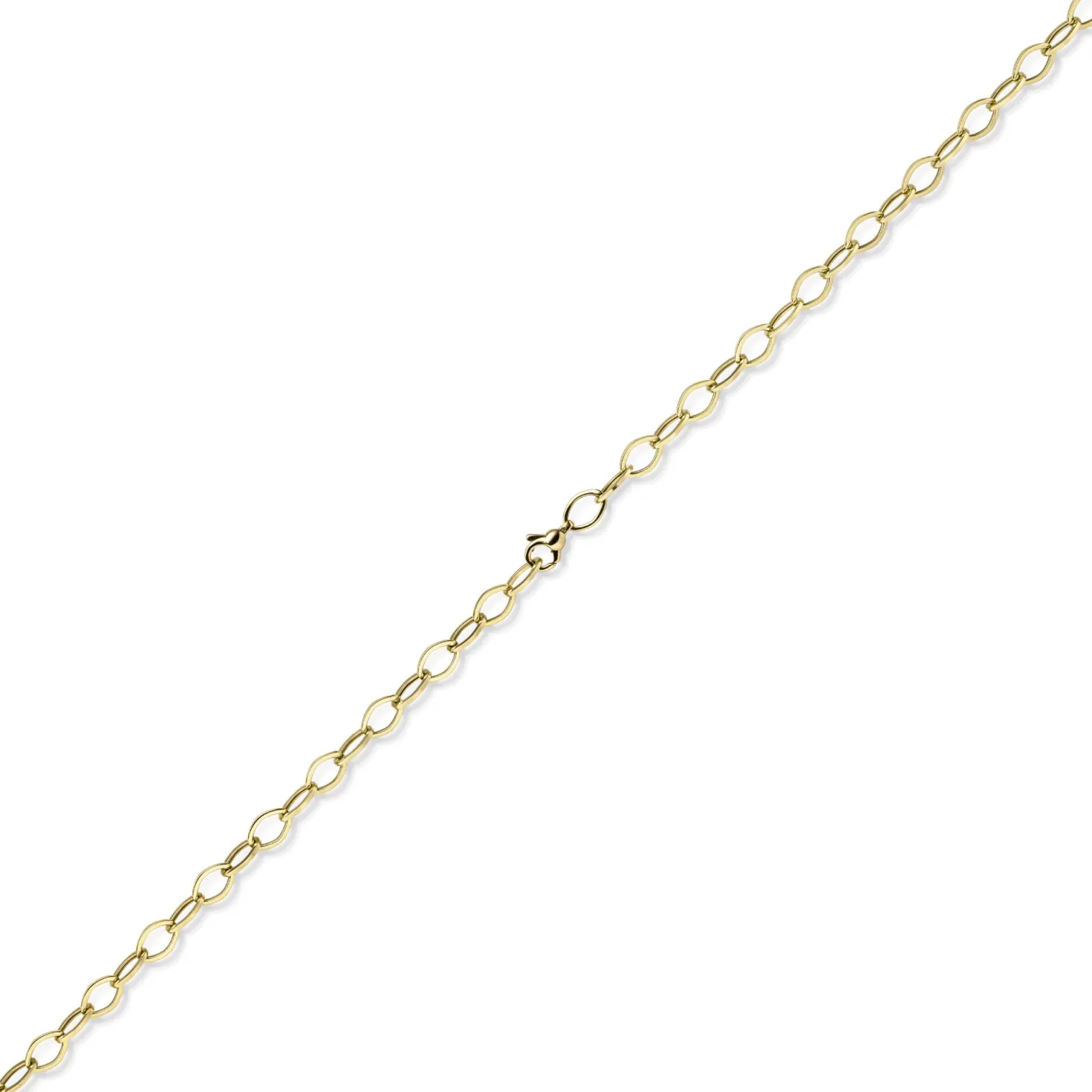 7mm Phantasie-Kette Halskette Collier aus 585 Gold Gelbgold glänzend 50cm