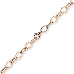 7mm Phantasie-Kette Halskette Collier aus 585 Gold Rotgold glänzend 45cm