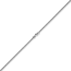 4mm Phantasiekette Halskette Collier aus 585 Gold Weißgold glänzend 50cm