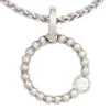 12,7mm Platinanhänger Anhänger Ring 950 Platin Diamant 0.05Ct W/SI Brillant