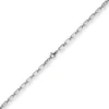 5,5mm Plattenkette Kette Collier aus 585 Gold Weißgold massiv 60cm Herren