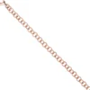 6mm Ringel Armband Rundankerarmband aus 925 Silber rotgold vergoldet, 19cm