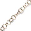 20mm Ringkette Phantasie-Armband Armkette aus 585 Gold Weißgold Rotgold 21cm