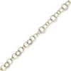 20mm Ringkette Phantasie-Armband Armkette aus 585 Gold Gelbgold Weißgold 19cm