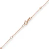 1mm Rund-Ankerkette Armband Kugel aus 585 Gold Rotgold 19cm mit Zwischenöse