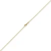 1,5mm Rund-Ankerkette aus 750 Gold Gelbgold Kette Collier Halskette, 45cm